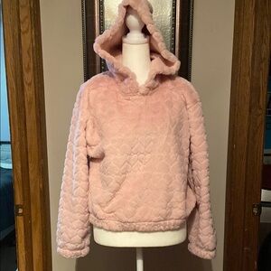Cozy Pink Hooded Pullover